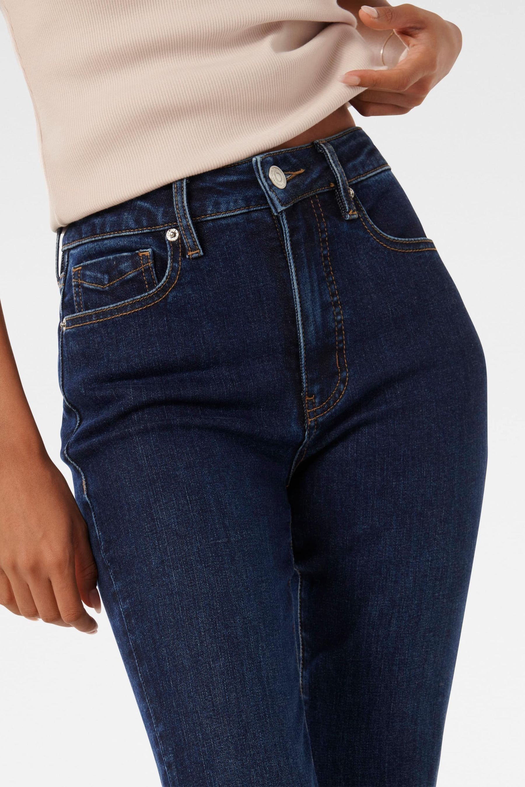 Buy Forever New Blue Petite Eloise Classic Bootcut Jeans from Next Luxembourg