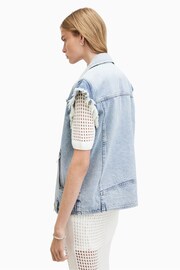 AllSaints Blue Ripley Waistcoat - Image 5 of 6