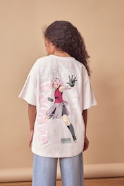 Lilac Purple Naruto Anime Oversized T-Shirt (3-16yrs) - Image 1 of 7