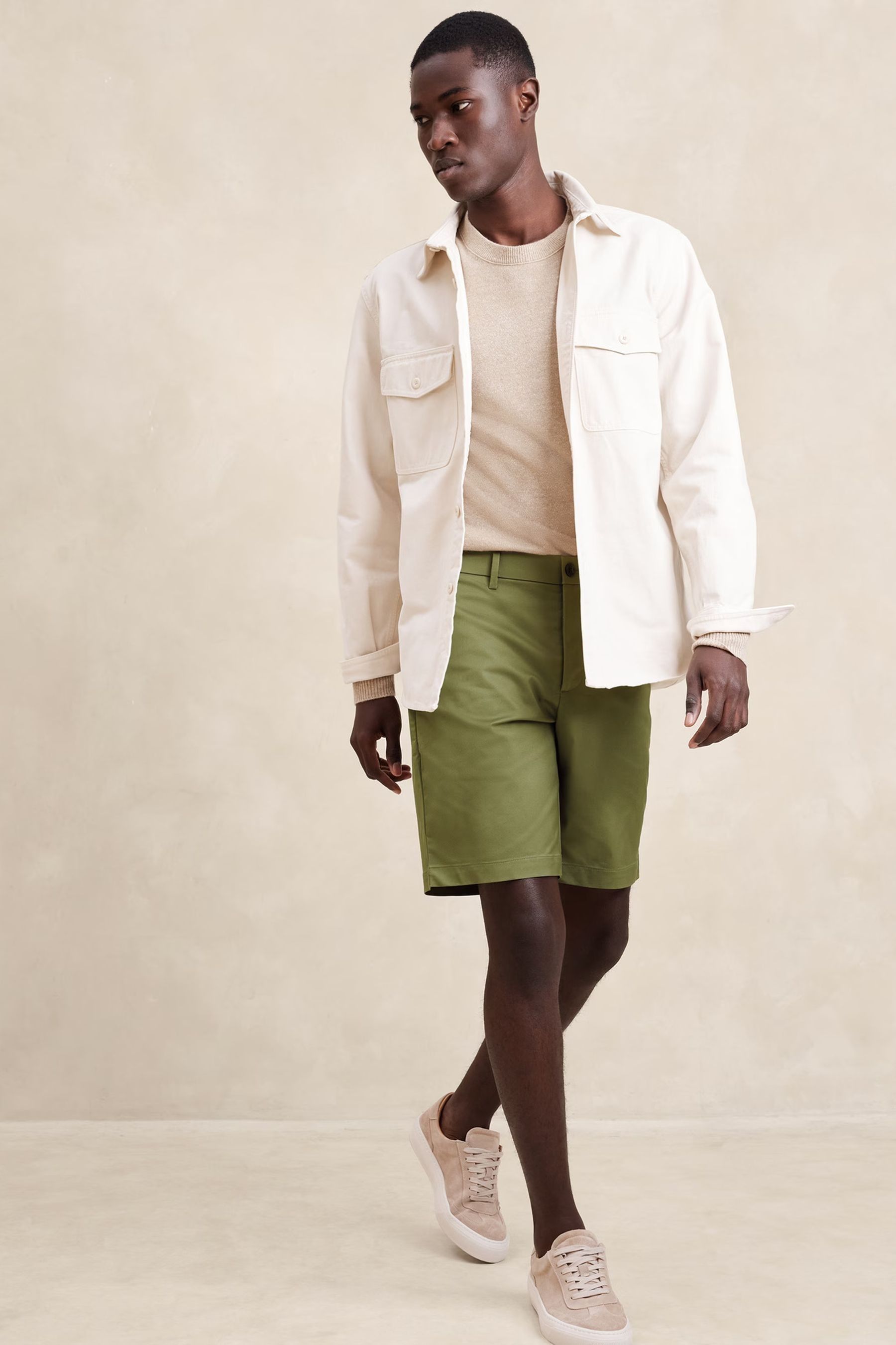 Banana Republic Olive Green 9 Core Temp Shorts