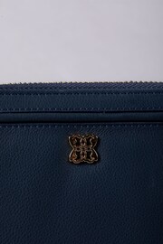 Lakeland Leather Blue Large Icon Leather Zip Purse - Image 3 of 4