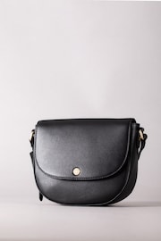 Lakeland Leather Black Tarnbeck Leather Saddle Bag - Image 1 of 7