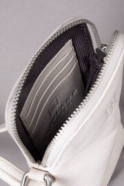Lakeland Leather White Coniston Leather Cross-Body Phone Pouch - Image 5 of 6