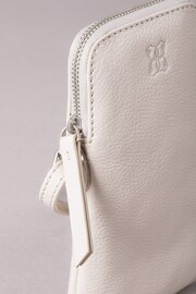 Lakeland Leather White Coniston Leather Cross-Body Phone Pouch - Image 6 of 6