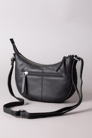 Lakeland Leather Black Coniston Crescent Cross-Body Bag - Image 2 of 6