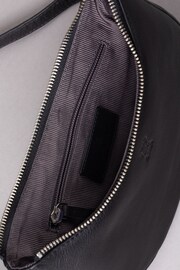 Lakeland Leather Black Coniston Crescent Cross-Body Bag - Image 4 of 6