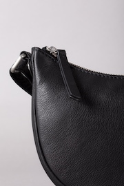 Lakeland Leather Black Coniston Crescent Cross-Body Bag - Image 5 of 6