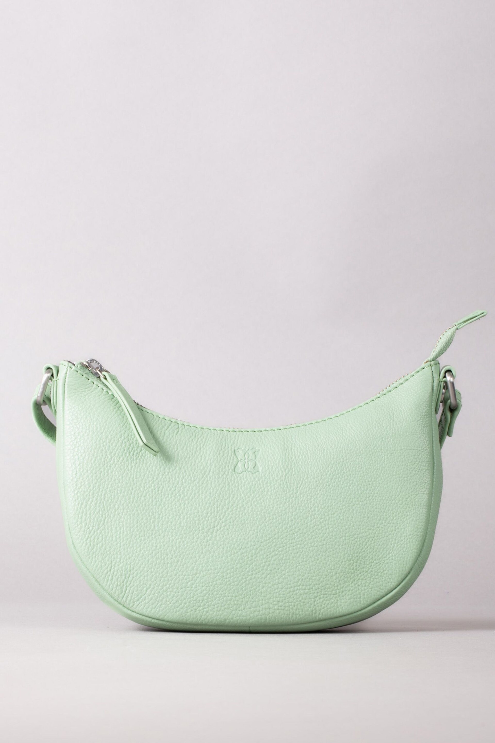 Lakeland Leather Green Coniston Crescent Cross-Body Bag - Image 2 of 6