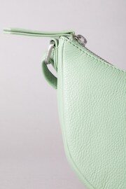 Lakeland Leather Green Coniston Crescent Cross-Body Bag - Image 4 of 6