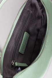 Lakeland Leather Green Coniston Crescent Cross-Body Bag - Image 6 of 6