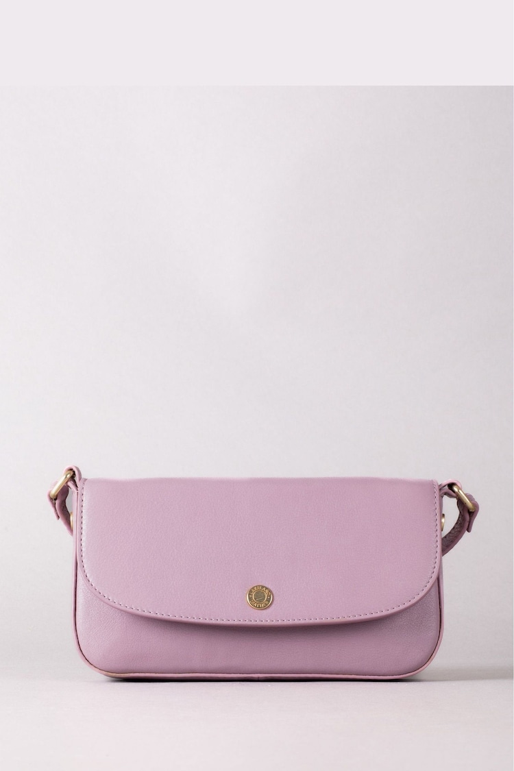 Lakeland Leather Pink Small Tarnbeck Leather Flapover Cross-Body Bag - Image 2 of 6