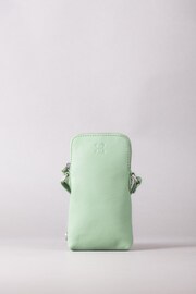 Lakeland Leather Green Coniston Leather Cross-Body Phone Pouch - Image 1 of 6