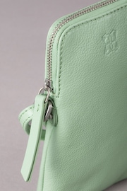 Lakeland Leather Green Coniston Leather Cross-Body Phone Pouch - Image 4 of 6