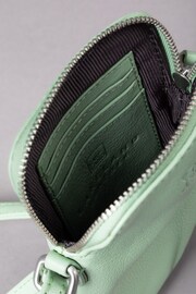 Lakeland Leather Green Coniston Leather Cross-Body Phone Pouch - Image 6 of 6