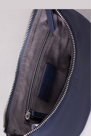 Lakeland Leather Blue Coniston Crescent Cross-Body Bag - Image 5 of 6