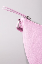 Lakeland Leather Pink Lakeland Leather Coniston Crescent Cross-Body Bag - Image 4 of 6