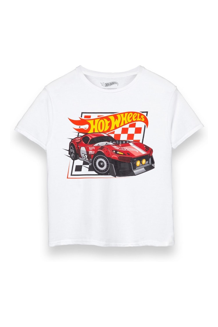 Vanilla Underground White 100% Cotton Hot Wheels Boys Licensed T-Shirt - Image 1 of 5