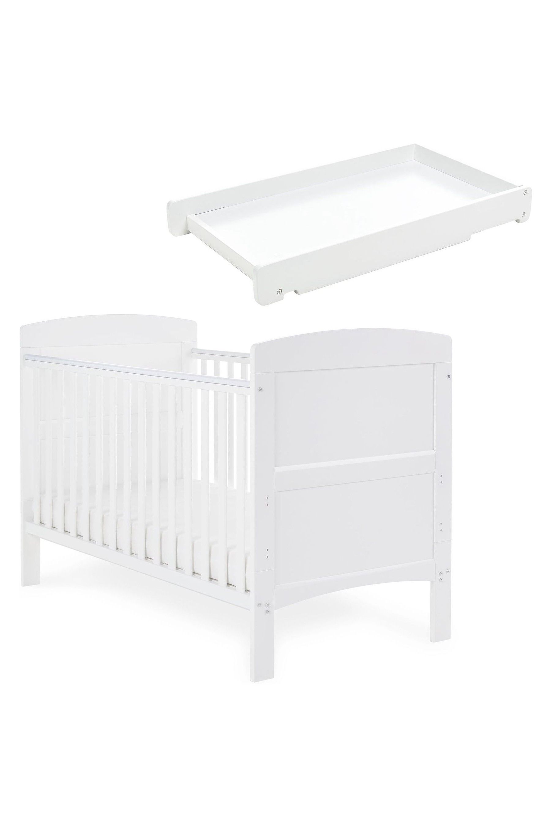 Buy Obaby White Cot Bed Cot Top Changer and Fibre Mattress from the Next UK online shop