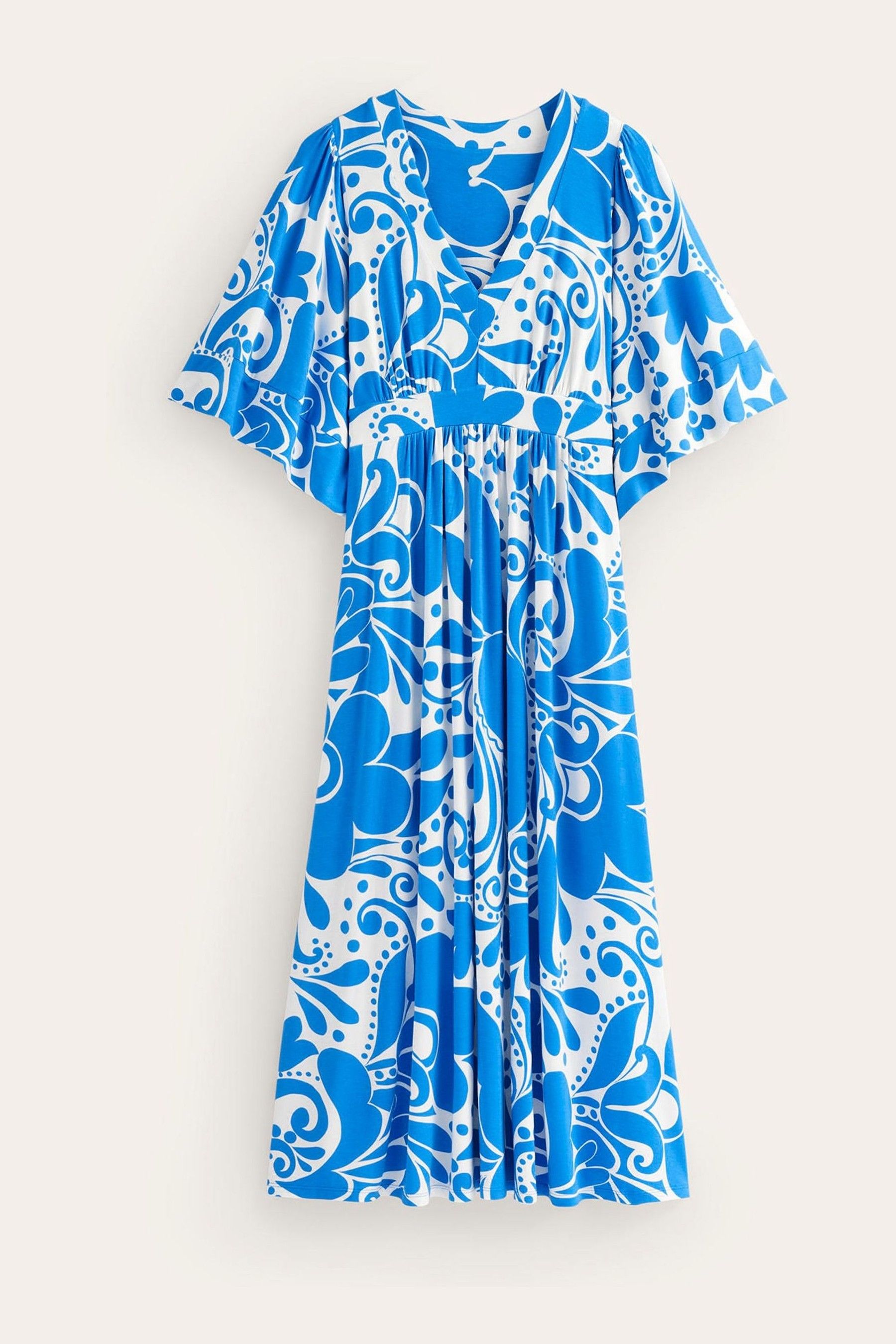Buy Boden Blue Petite Kimono Jersey Maxi Dress from Next Luxembourg