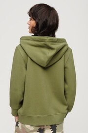 Superdry Natural Essential Logo Zip Hoodie - Image 2 of 6