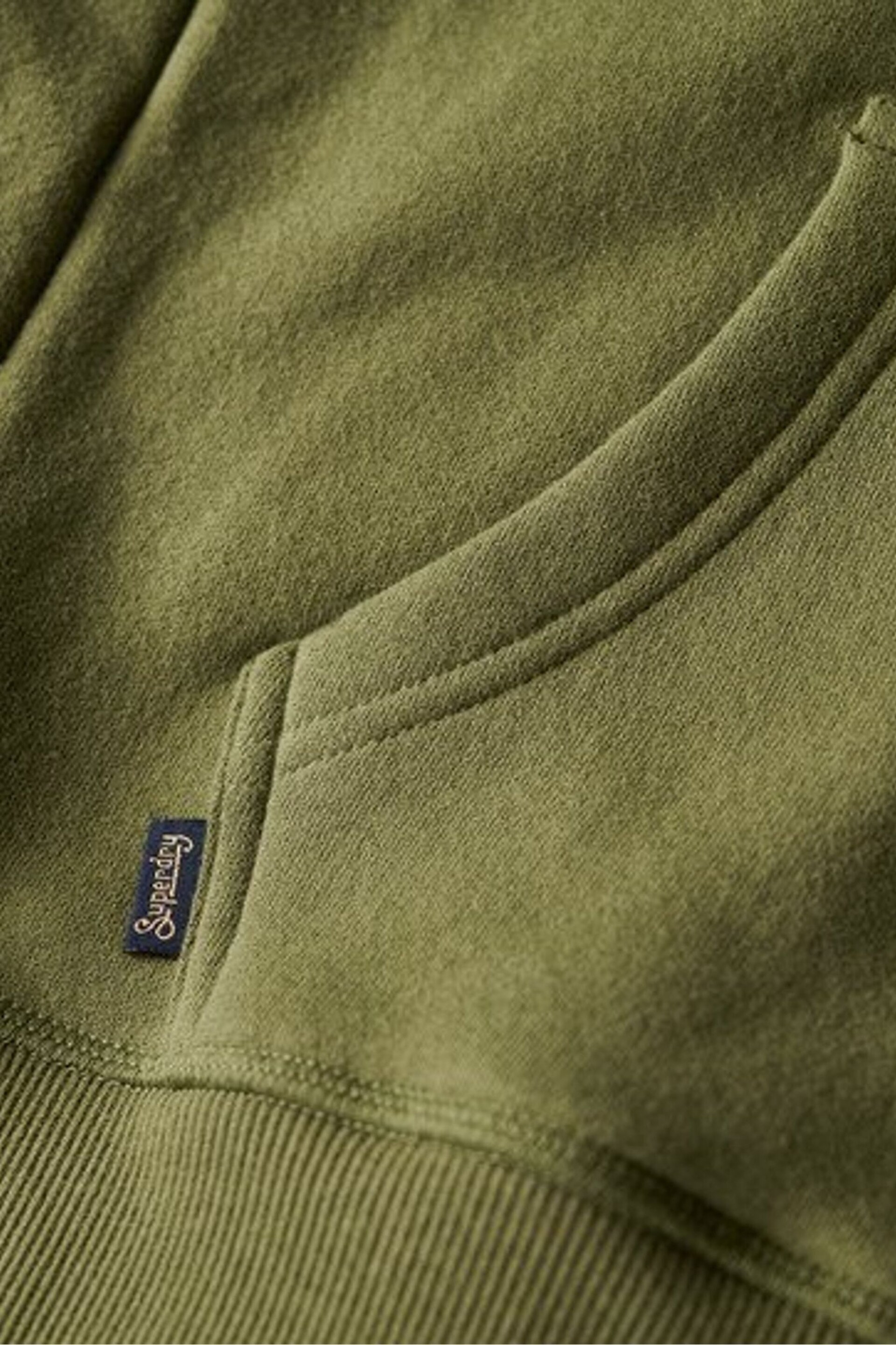 Superdry Natural Essential Logo Zip Hoodie - Image 6 of 6