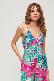 Superdry Purple Printed Cami Jumpsuit - Image 4 of 6