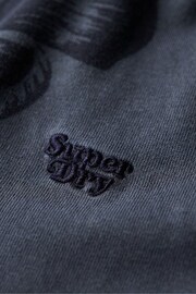 Superdry Blue Vintage Overdye Printed T-Shirt - Image 6 of 6