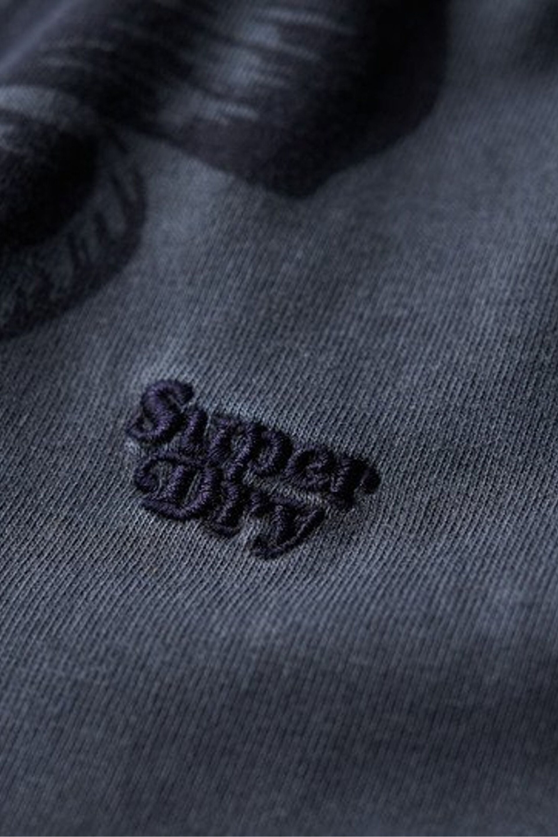 Superdry Blue Vintage Overdye Printed T-Shirt - Image 6 of 6