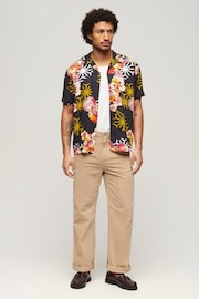 Superdry Black Hawaiian Resort Shirts - Image 3 of 6