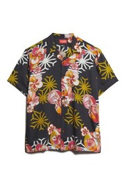 Superdry Black Hawaiian Resort Shirts - Image 4 of 6