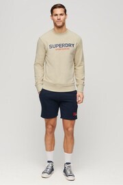 Superdry Brown Sportswear Logo Loose Crew Sweatshirt - Image 2 of 6