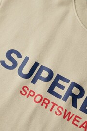 Superdry Brown Sportswear Logo Loose Crew Sweatshirt - Image 5 of 6