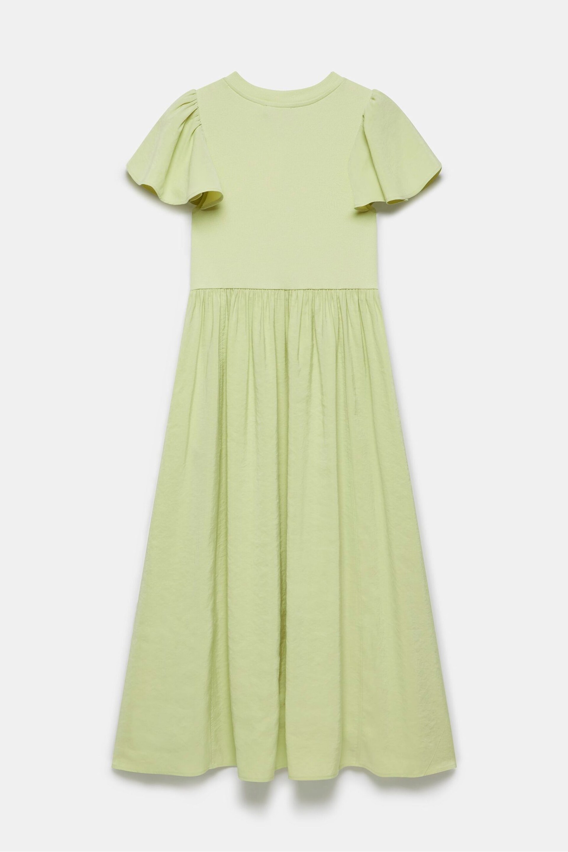 Mint Velvet Green Jersey Ruffle Midi Dress - Image 4 of 4