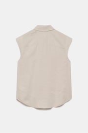 Mint Velvet Cream Sleeveless Utility Shirt - Image 7 of 8