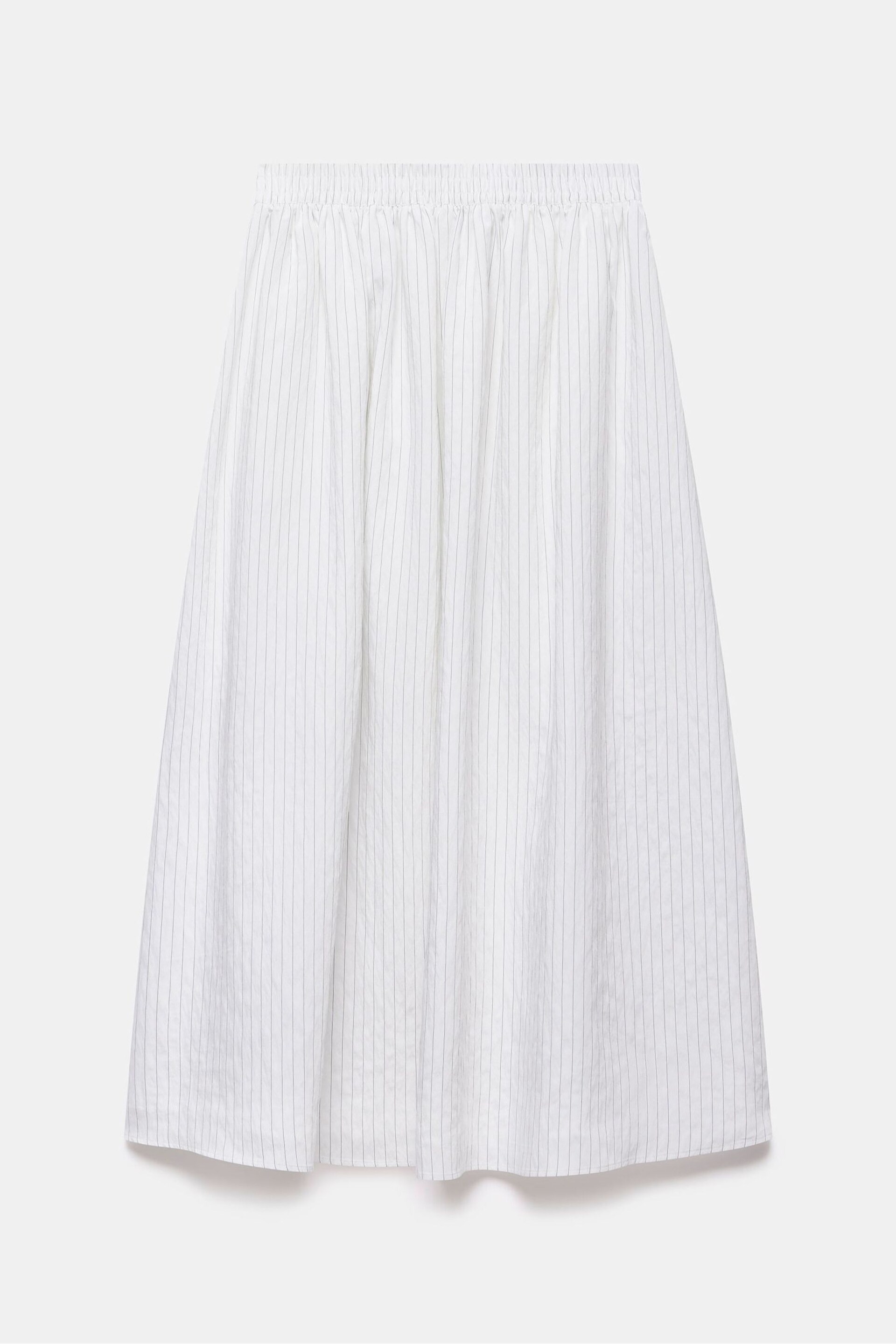 Mint Velvet White Striped Maxi Skirt - Image 4 of 4