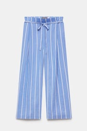 Mint Velvet Blue Striped Linen Trousers - Image 3 of 4