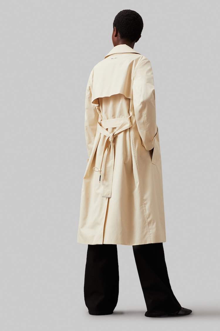 Calvin Klein Nude Essential Trench Coat - Image 2 of 5