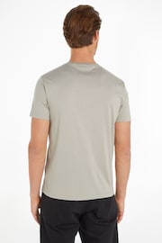 Calvin Klein Grey Chrome Smooth Cotton T-Shirt - Image 2 of 6