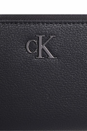 Calvin Klein Black Monogram Zip Wallet - Image 2 of 3