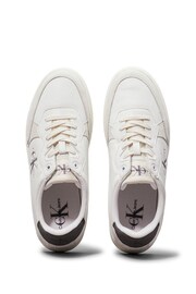 Calvin Klein Grey Classic Cupsole Low Lace-Up Trainers - Image 5 of 5