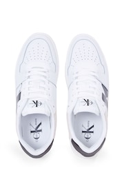 Calvin Klein White Classic Cupsole Low Lace-Up Trainers - Image 2 of 4