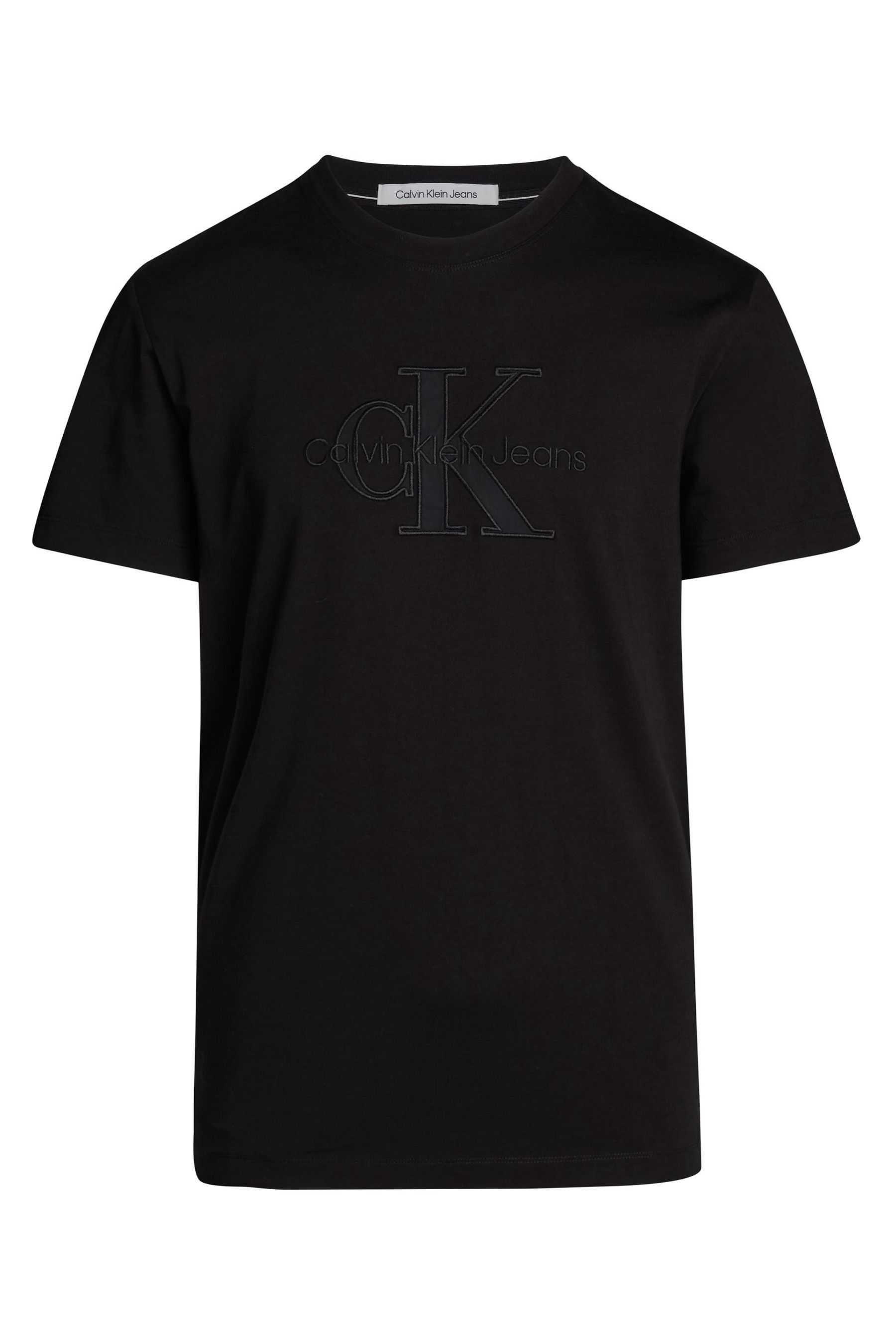 Buy Calvin Klein Jeans 100 Cotton Monologo Black T Shirt from Next Azerbaijan