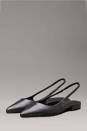 Calvin Klein Black Flat Slingback Pumps - Image 5 of 6