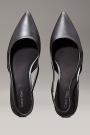 Calvin Klein Black Flat Slingback Pumps - Image 6 of 6