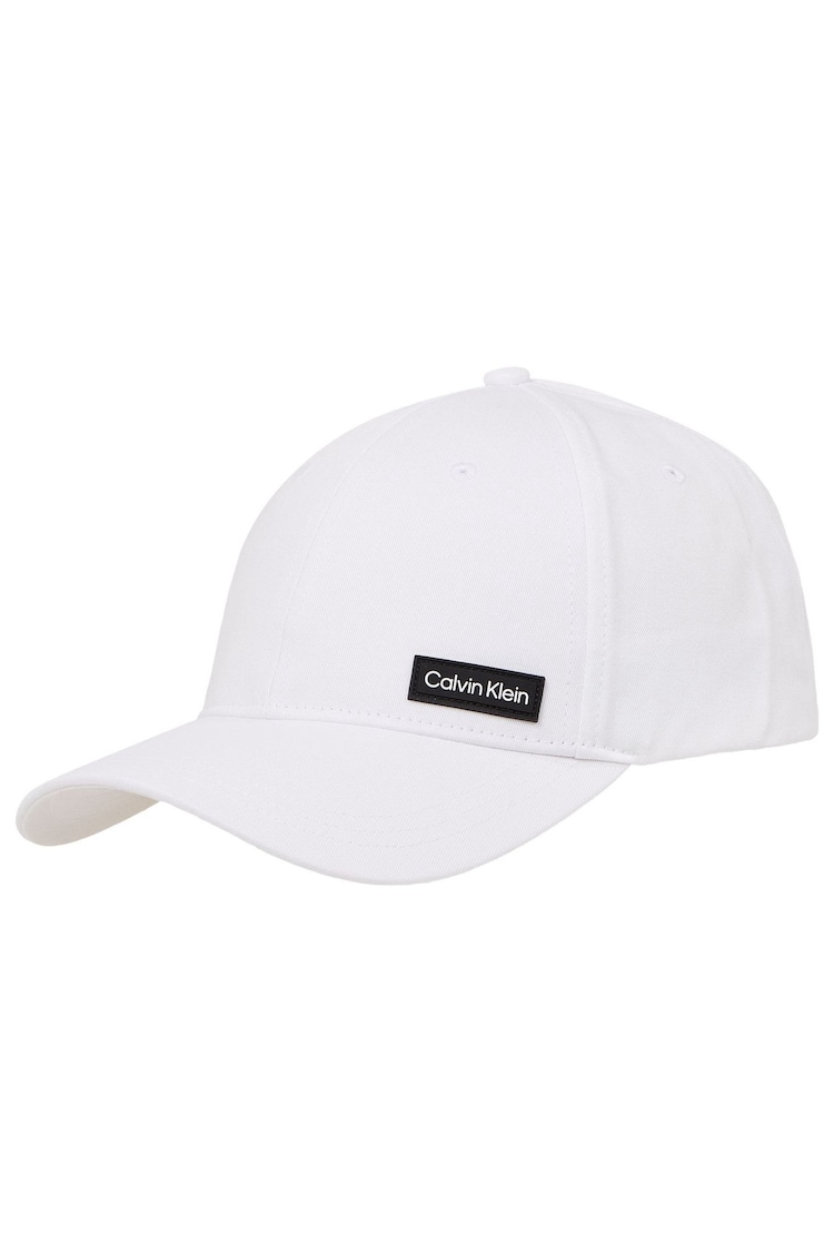 Calvin Klein White Essential Patch Cap - Image 1 of 3