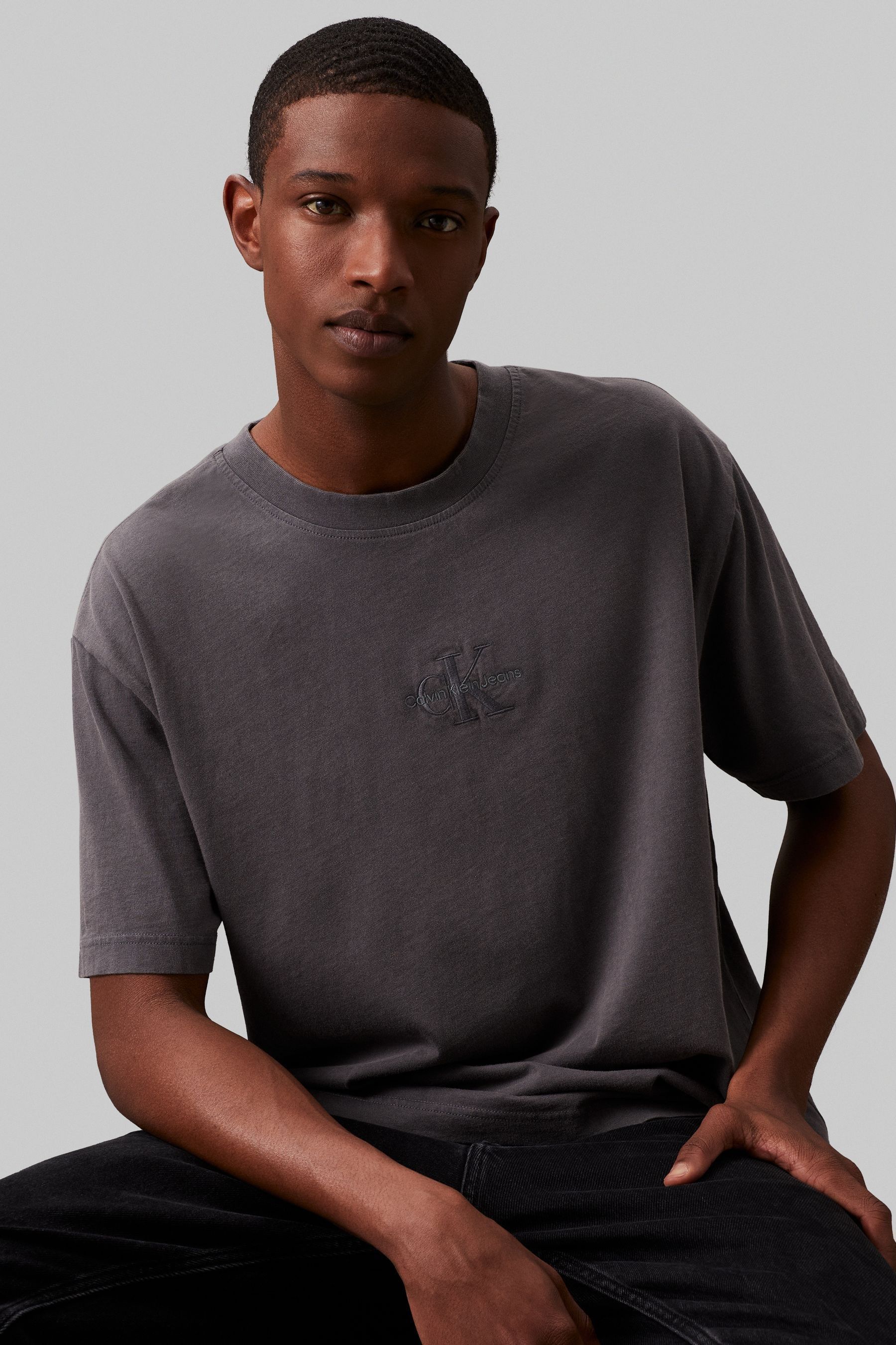 Calvin Klein Jeans WASHED MONOLOGO TEE T shirt