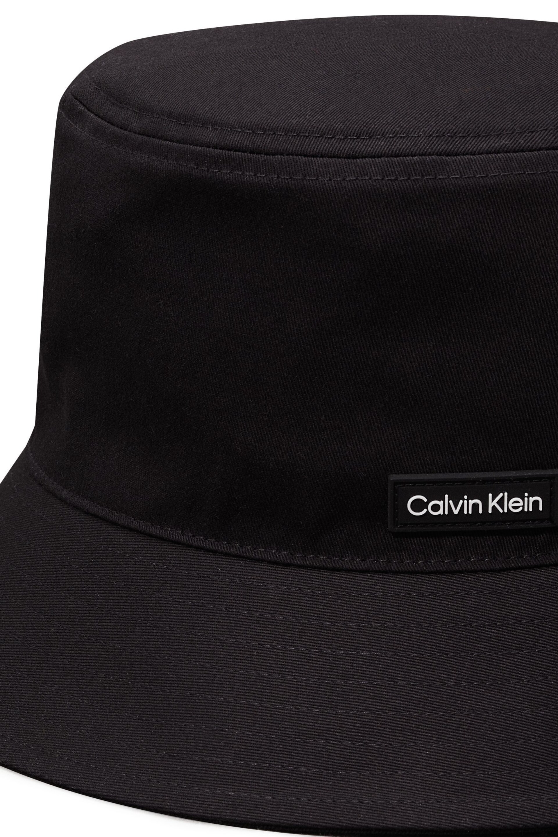 Calvin Klein Black Essential Patch Bucket Hat - Image 2 of 5