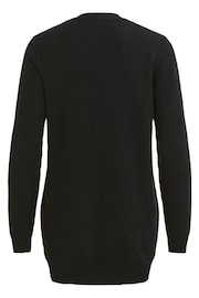 VILA Black Long Sleeve Knit Cardigan - Image 5 of 5