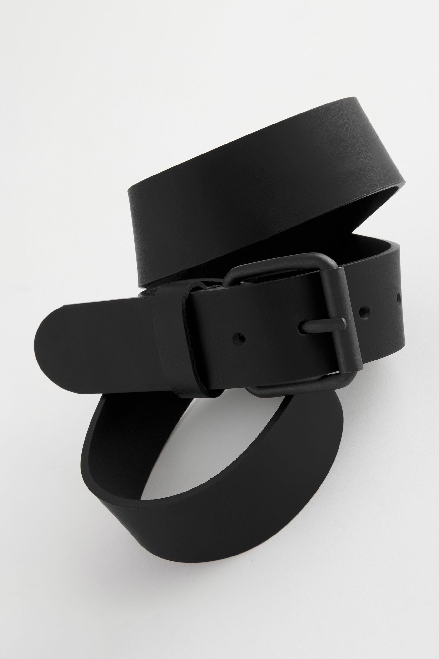Buy Black Casual Leather Belt from Next Luxembourg