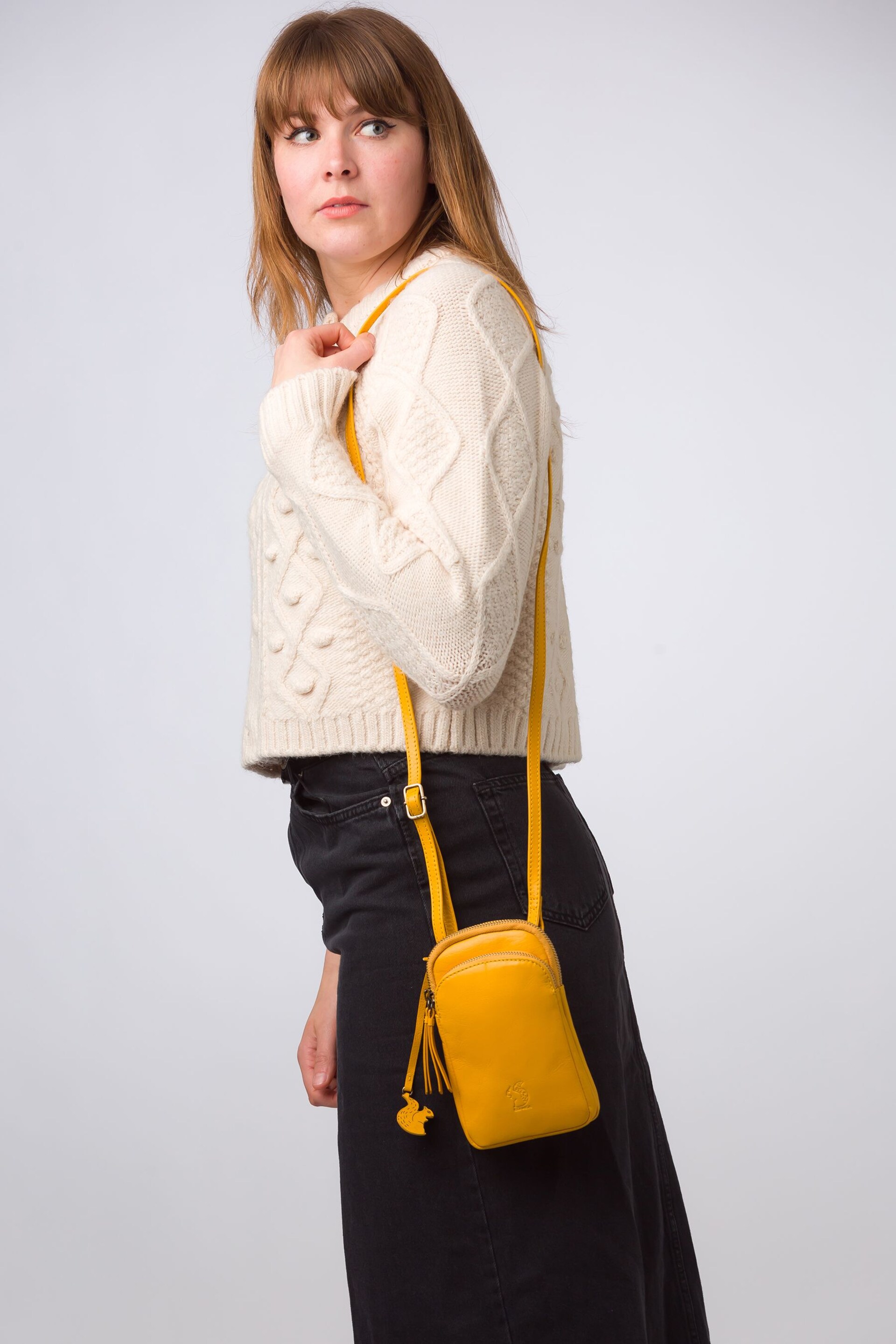 Conkca 'Leia' Leather Cross-Body Phone Bag - Image 1 of 7